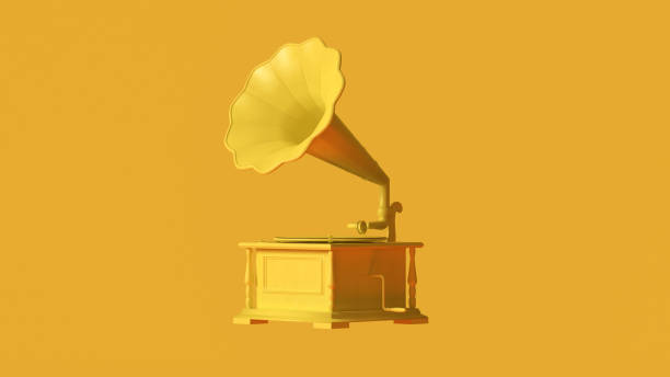 istock Yellow Vintage Gramophone 1137495124