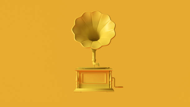istock Yellow Vintage Gramophone 1137495126