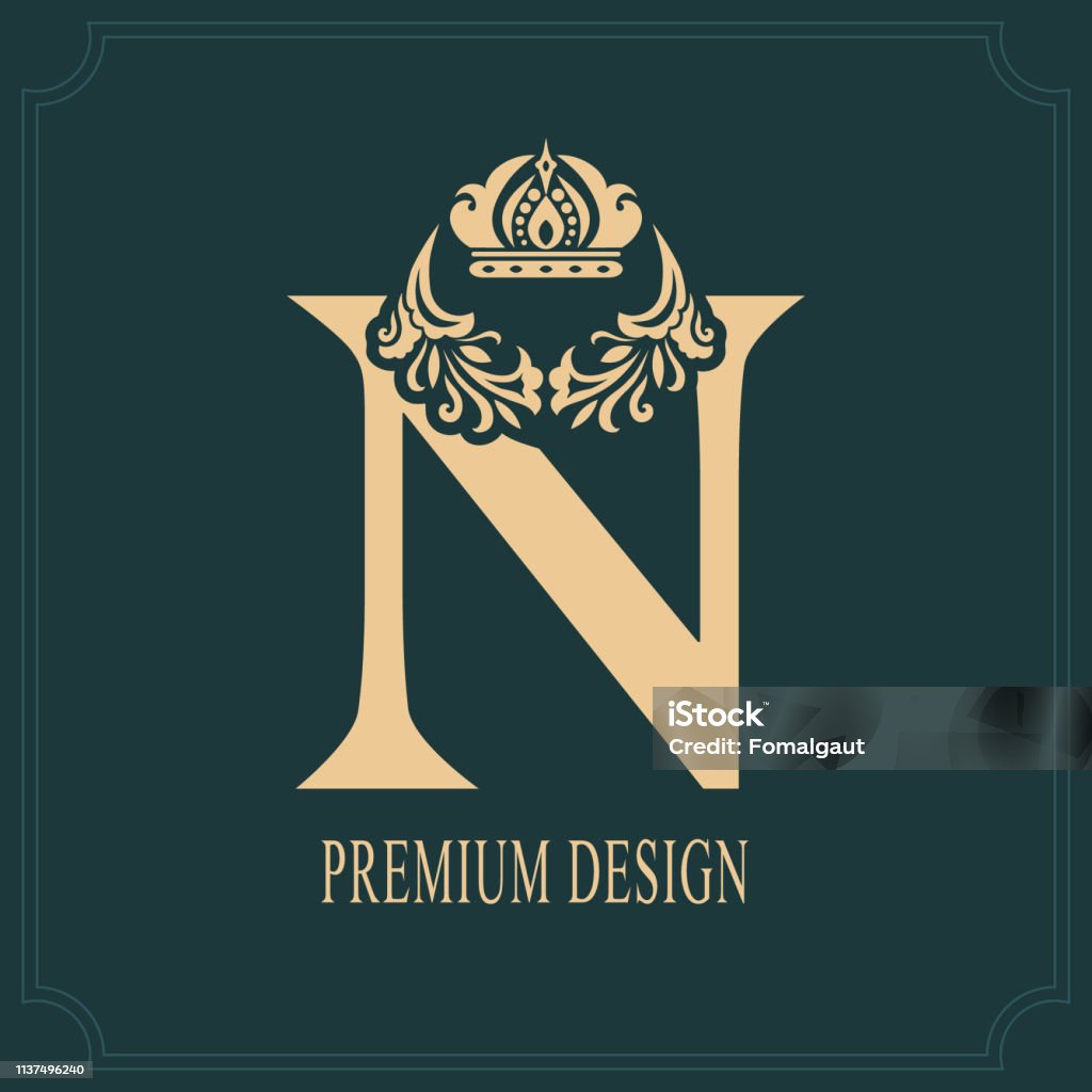 VL Letter Royal Luxury Logo Template In Vector Art For Restaurant
