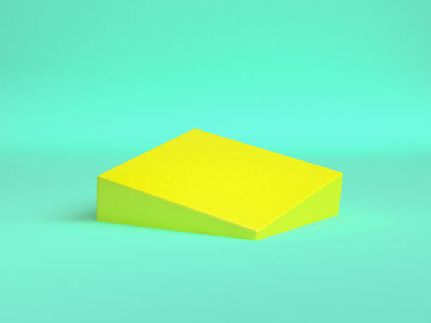 istock Minimalist geometrical abstract background, pastel colors, 3D render, trend poster, Illustration. 1137501857