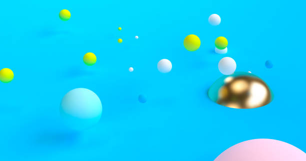 istock Minimalist abstract background, primitive geometrical figures, pastel colors, 3D render. 1137501871