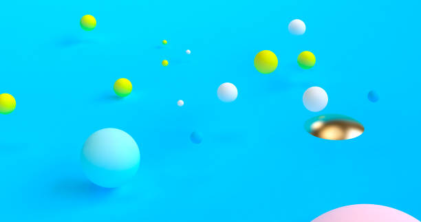 istock 3d Minimalist geometrical abstract background, pastel colors, 3D render. 1137502314