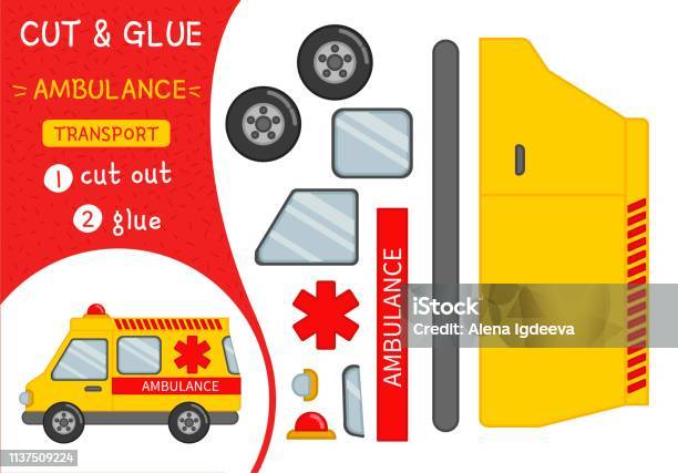 Education Paper Game For Preshool Children Stock Illustration - Download  Image Now - Ambulance, Car, Animal - iStock