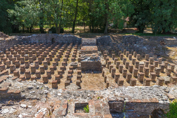 The Archaeological Park of Dion. The Archaeological Park of Dion, located at foot of Mount Olympus, Greece, Europe. katerini greece photos stock pictures, royalty-free photos & images