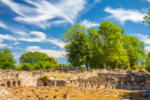 The Archaeological Park of Dion. The Archaeological Park of Dion, located at foot of Mount Olympus, Greece, Europe. katerini greece photos stock pictures, royalty-free photos & images