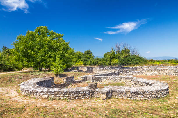 The Archaeological Park of Dion. The Archaeological Park of Dion, located at foot of Mount Olympus, Greece, Europe. katerini greece photos stock pictures, royalty-free photos & images