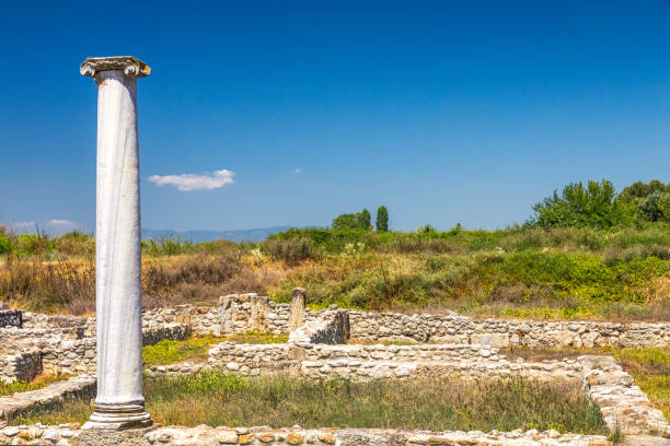 The Archaeological Park of Dion. The Archaeological Park of Dion, located at foot of Mount Olympus, Greece, Europe. katerini greece photos stock pictures, royalty-free photos & images