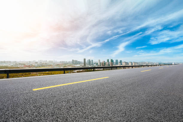 istock Asphalt highway passing through the city above in Shanghai 1137517135
