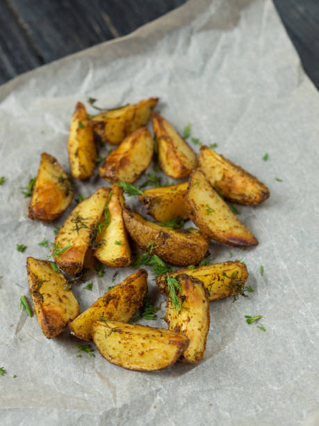istock Country potato crispy with spices and dill 1137518254
