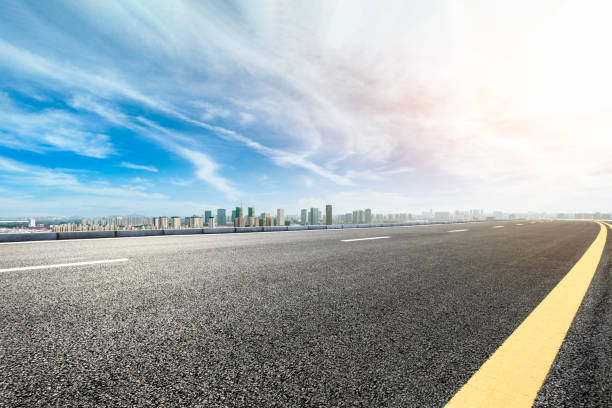 istock Asphalt highway passing through the city above in Shanghai 1137519340