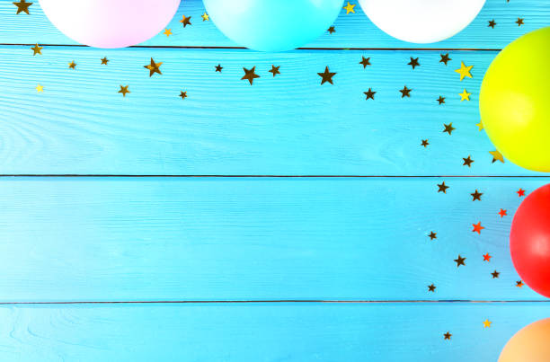 istock Birthday party kit with copy space. 1137523537