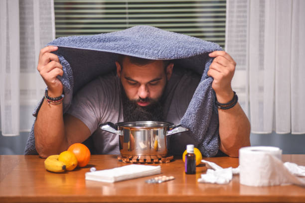 istock Inhaling with herbs 1137529750