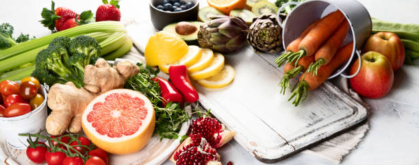 istock Organic food background. 1137530735