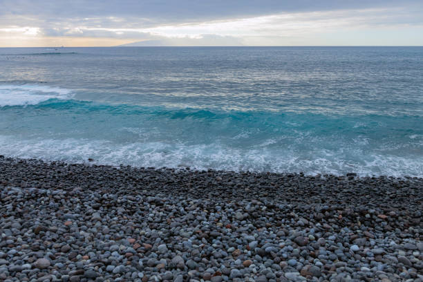 Ocean wave, Playa de las Americas bay beach in Tenerife ,Nikon D850