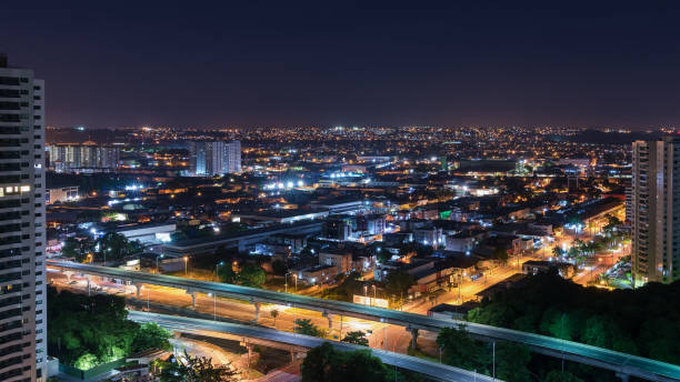 istock Night view from Recife city 1137533173
