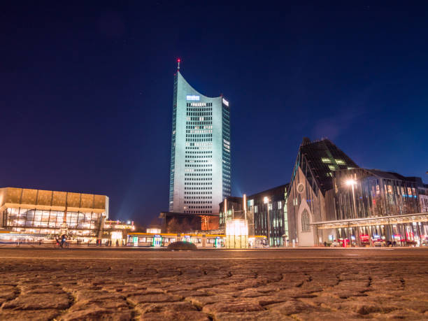 istock Augustusplatz skyline in Leipzig at night 1137533234
