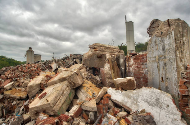 Demolition plant stock photo