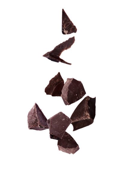 istock Chocolate piece sweet food dessert falling 1137538074