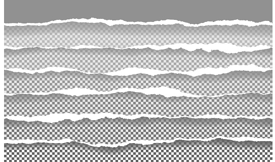 Paper Page Writing Ripped The Squared Ripped Paper For Writing Messages On Gray Stock ...