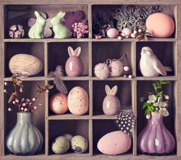 istock Old wooden box with decorations 1137540198