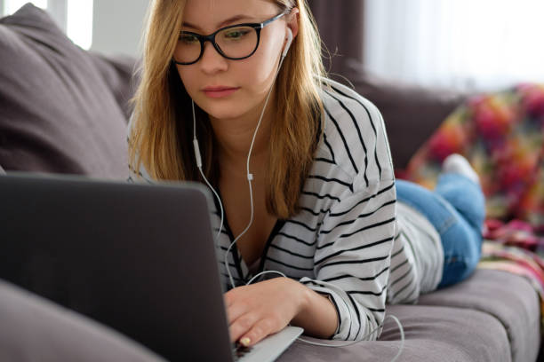 istock Millenial girl at home 1137542382