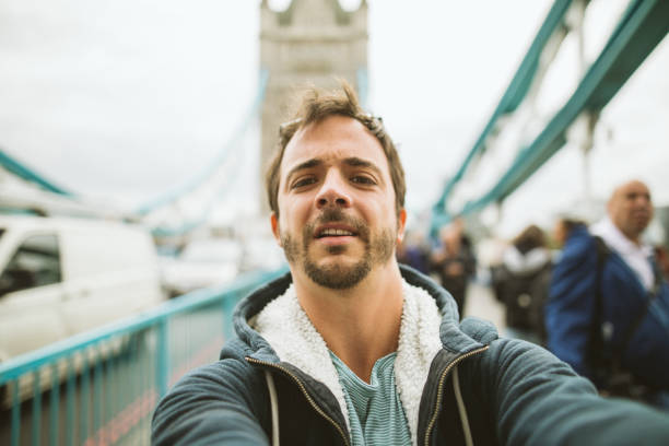istock Selfie on bridge in London 1137542690