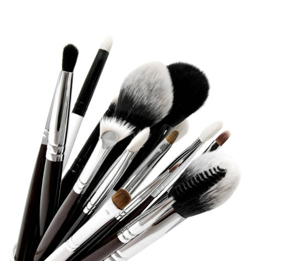 istock Various set of professional makeup brushes isolated over white 1137543116