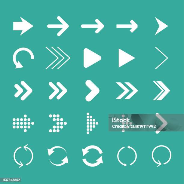Arrow Set Isolated Vector Illustration Arrow Icon Stock Illustration - Download Image Now