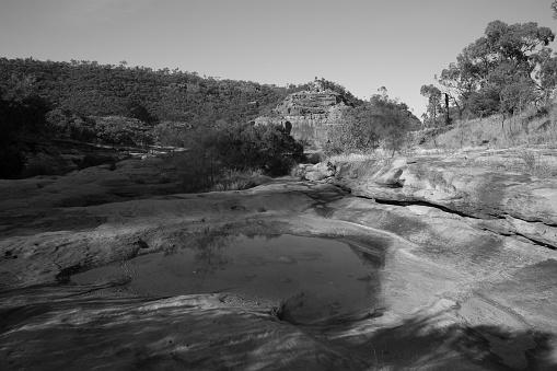 Porcupine gorge lookout is about 60km north of Hughenden in Queensland, Australia. hiking in australia. adventures with children