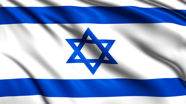 istock flag of Israel with fabric structure in the wind 1137544364