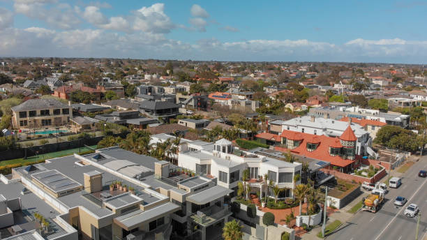 istock Brighton Beach skyline near Melbourne, Australia aerial view 1137548530