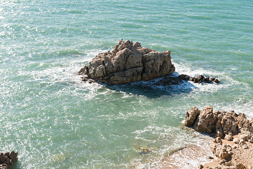 Landscapes and details of the Coast Brave (Costa Brava) in Girona (Spain)