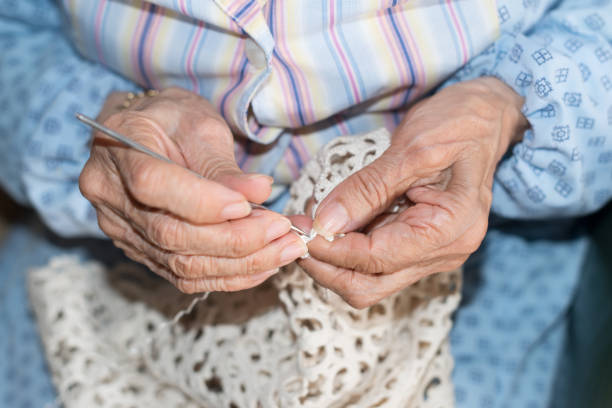 istock Hands of elderly person 1137549207