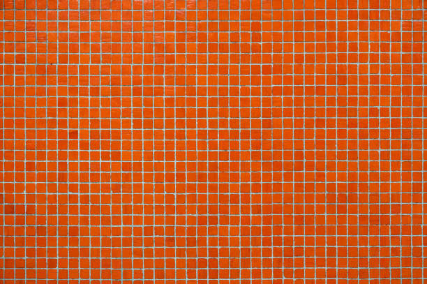 fondo de pared de azulejos anaranjados - textured urban scene outdoors hong kong fotografías e imágenes de stock