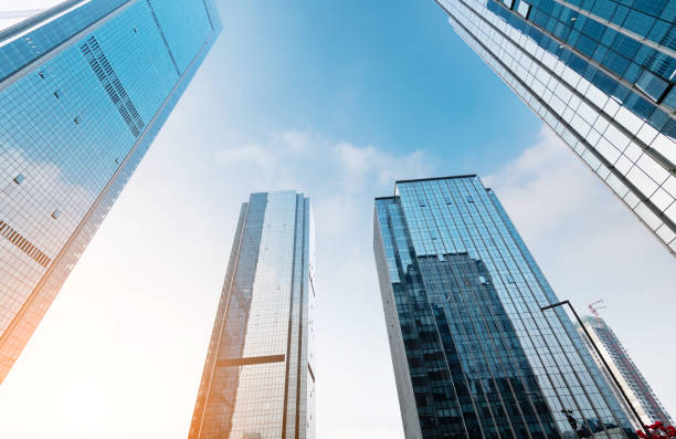 istock Looking at the skyscrapers from below 1137550463