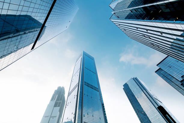 istock Looking at the skyscrapers from below 1137550705