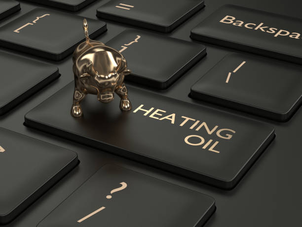 istock 3d render of keyboard with heating oil button and bull 1137552169