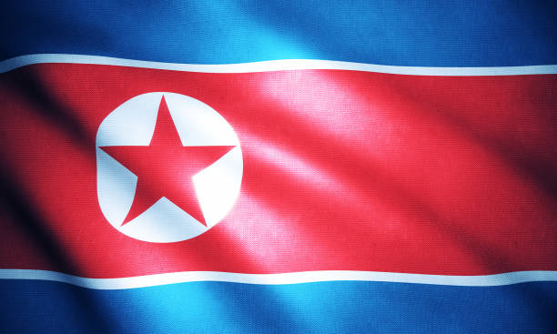 istock Flag of the Noth Korea 1137553982