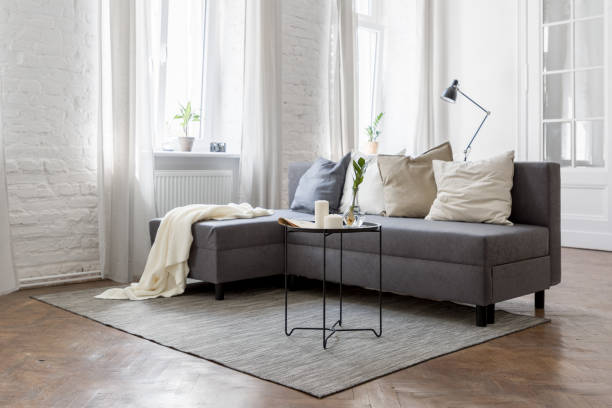 istock Industrial style living room 1137558093