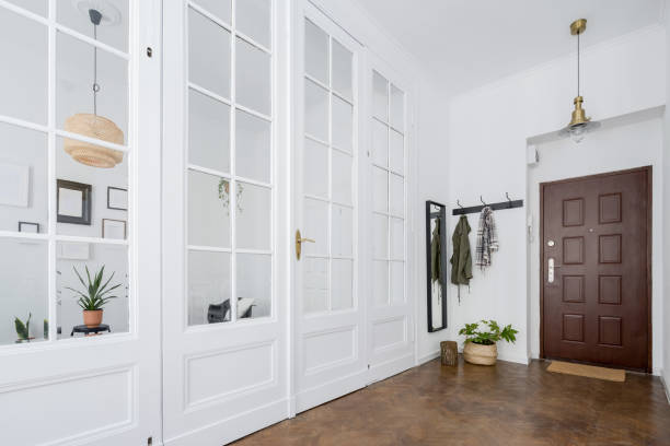 istock Townhouse interior with classic door 1137558098