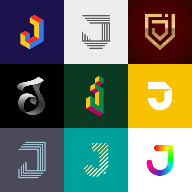 文字 "j" ビッグロゴパック。 - letter j点のイラスト素材／クリップアート素材／マンガ素材／アイコン素材