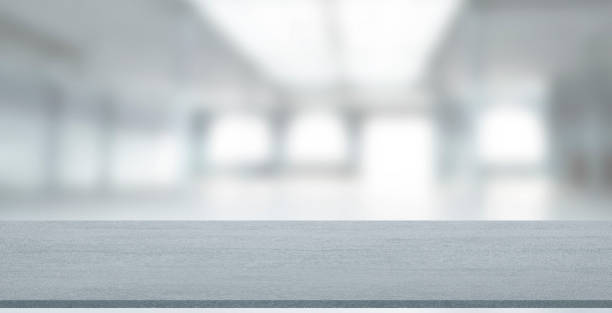istock Empty stone table with blurred soft light factory business background. product display template. Business presentation. Mock up template for display. 1137568381