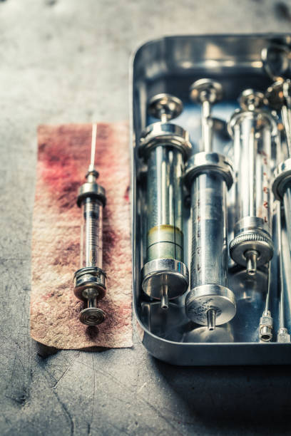 istock Unique needle and syringes preparation for vaccination 1137569494