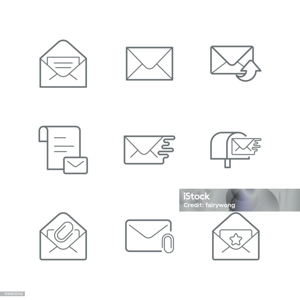 Mail envelope icons Mail envelope icons,vector illustration.
EPS 10. Brand Name Online Messaging Platform stock vector