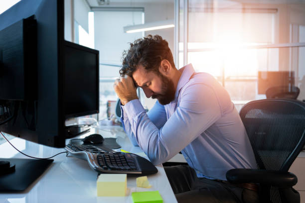 istock Young business man working at the office 1137574582
