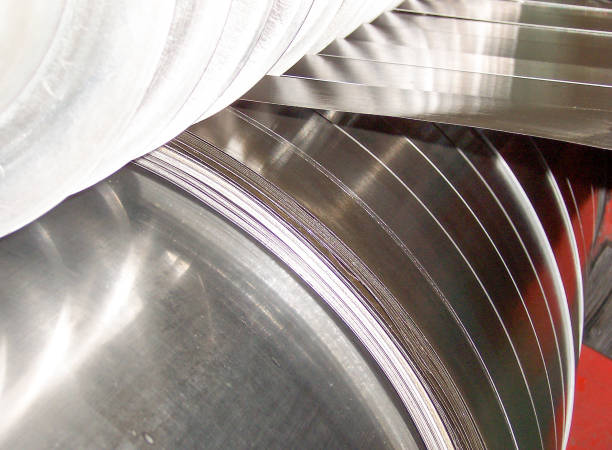 istock Industrial metal coils cutter machine 1137574733
