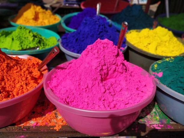 istock Colorful powder on an Indian market 1137576893