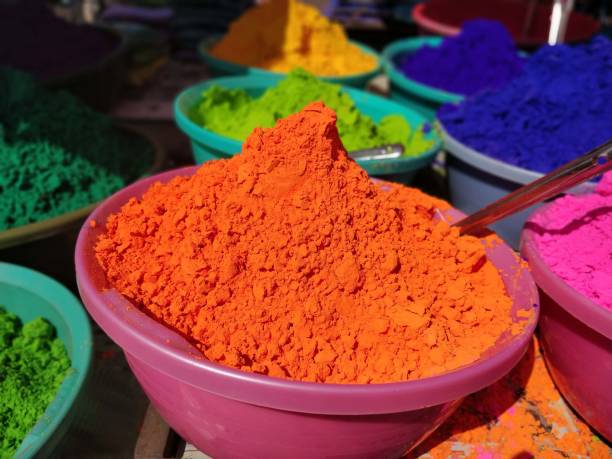 istock Colorful powder on an Indian market 1137576904