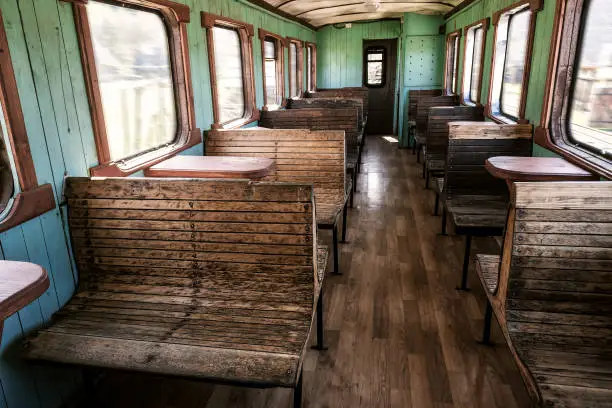 Photo of old fashioned train wagon