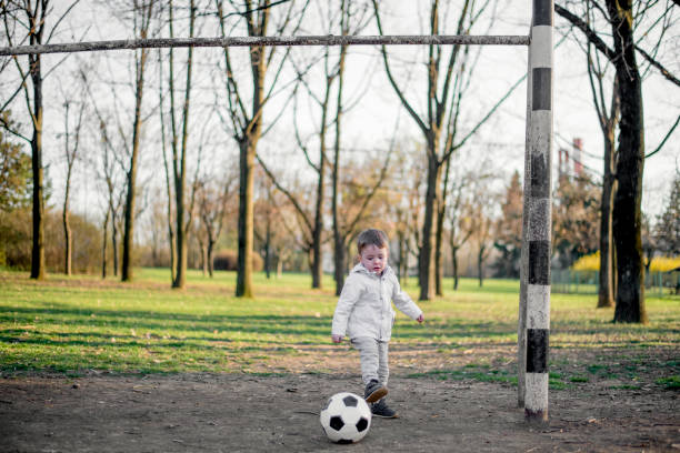 istock Toddler soccer moves 1137578615